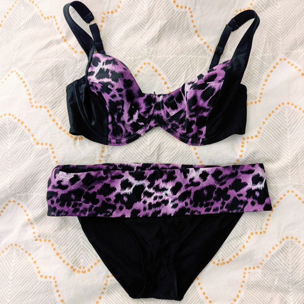 Panache Tallulah Bikini Set - 34E/DDD, Size M